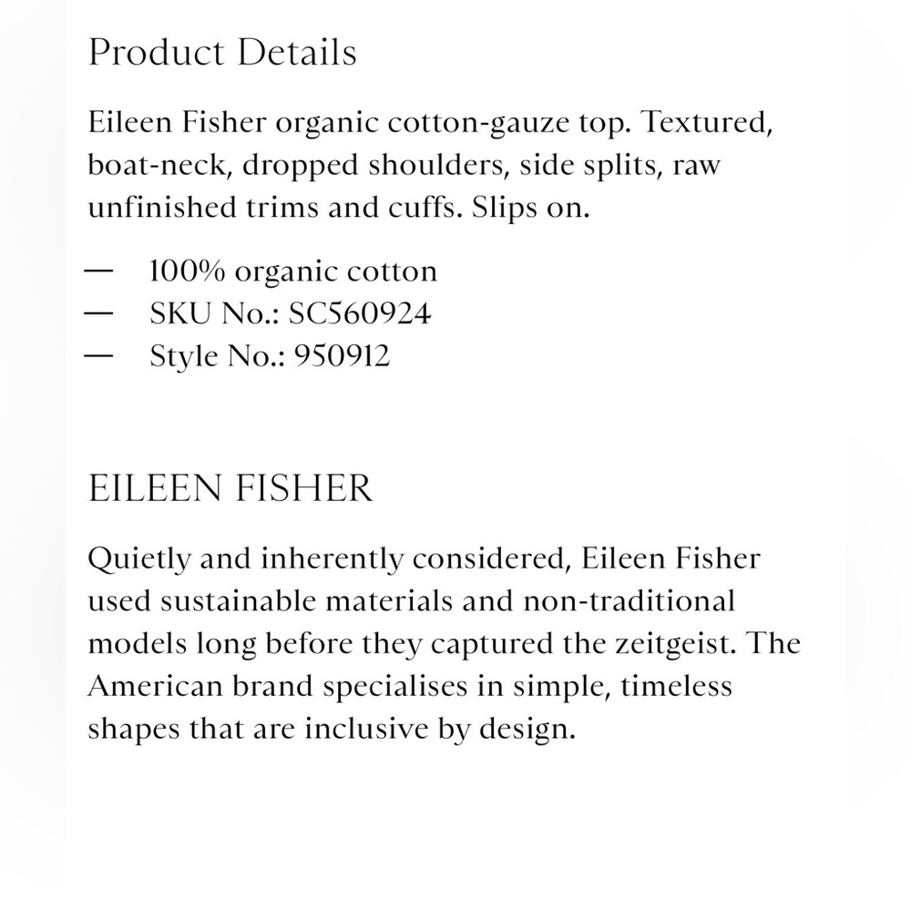 Eileen Fisher Organic Cotton Gauze Top in Rust , size Large - Picture 5 of 10